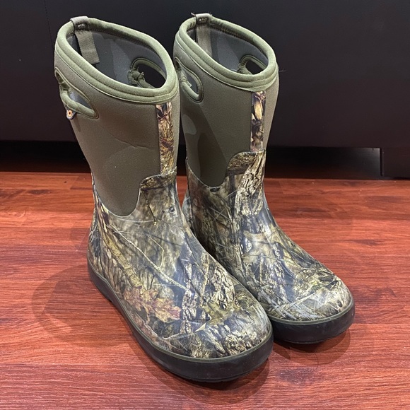 Bogs Mossy Oak Camouflage Winter Boots Youth Size 7 Waterproof & WARM -30F/-34C - Picture 4 of 11